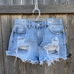 Song high rise Jean shorts distressed size 11/30